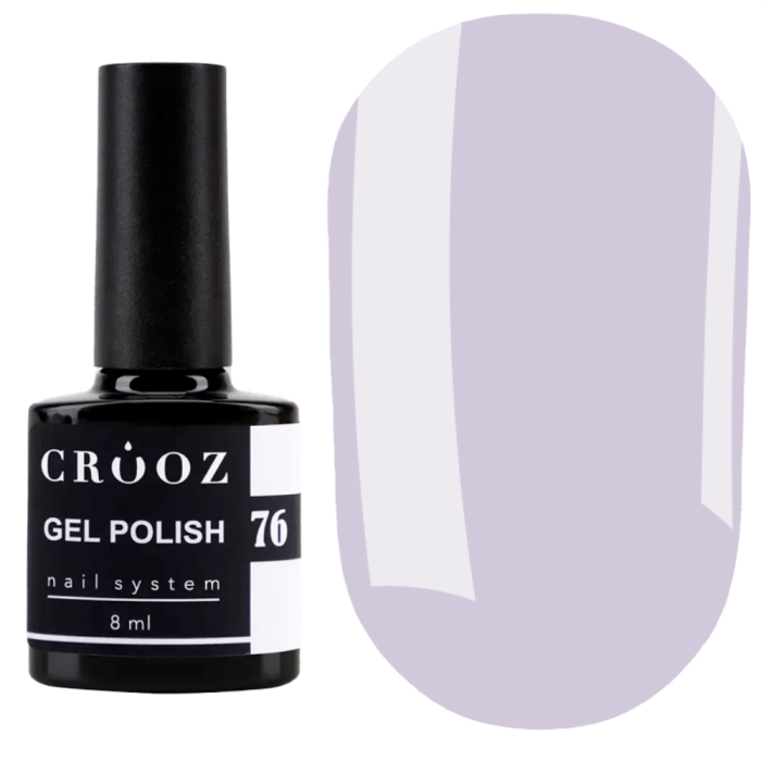 Гель лак Crooz Gel Polish №076, лавандовий, 8 мл