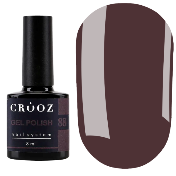 Гель лак Crooz Gel Polish №088, коричневый, 8 мл