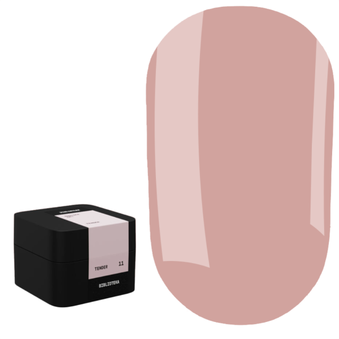 Гель для наращивания Biblioteka Builder Gel №11 Tender, нюдово-розовый, 30 мл