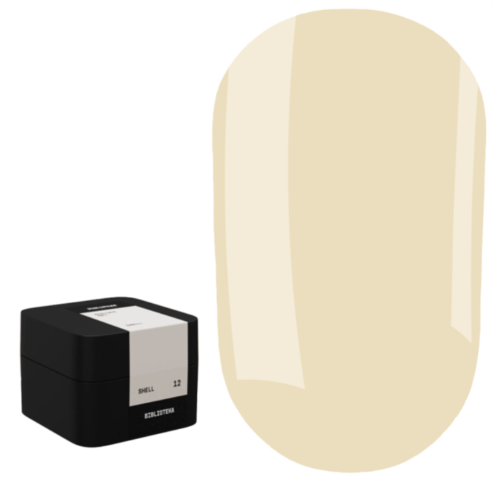 Гель для наращивания Biblioteka Builder Gel №12 Shell, кремовый, 30 мл