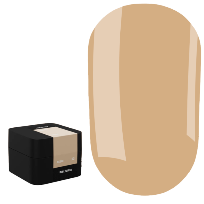 Гель для наращивания Biblioteka Builder Gel №13 Beige, бежевый, 30 мл