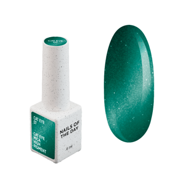 Гель-лак котяче око NAILSOFTHEDAY Cat Eye №07, зелений, 6 мл