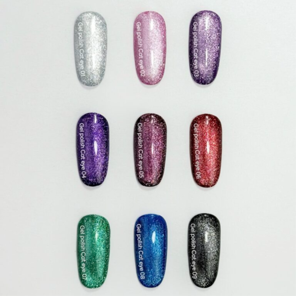 Гель-лак котяче око NAILSOFTHEDAY Cat Eye №08, синій, 6 мл