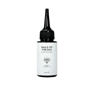 Топ без липкого слоя NAILSOFTHEDAY Top Glossy No Wipe, с УФ-фильтром, 50 мл