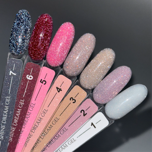 Гель для наращивания Crooz Shine Dream Gel №03, светоотражающий песочно-бежевый, 15 мл