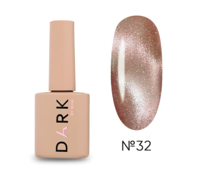 Гель-лак кошачий глаз DARK Gel Polish Cat Eye №32, бежевый, 6 мл