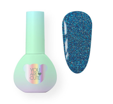 Гель-лак світловідбиваючий You Are Cute Color №141, темно-синій, 5 мл