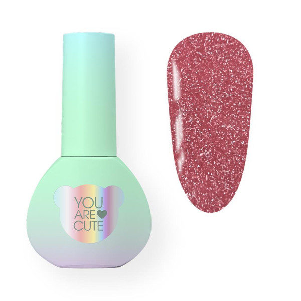 Гель-лак світловідбиваючий You Are Cute Color №146, червоно-рожевий, 5 мл