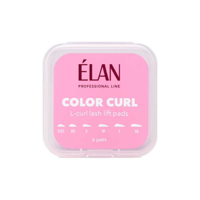 Валики для ламинирования ресниц Elan Color Curl L, набор - 6 пар (XXS, XS, S, M, L, XL)