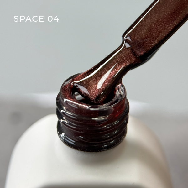 Гель-лак котяче око SAGA professional Space Cat №04, рожевий, 10 мл