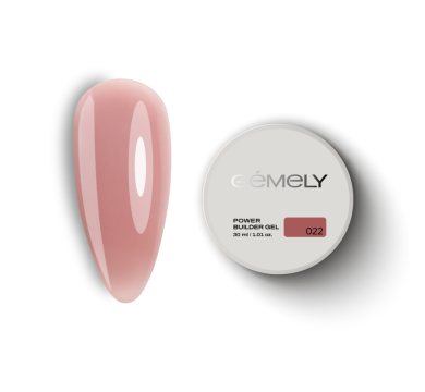 Гель для наращивания GEMELY Power Builder Gel №022, бежевый, 30 мл