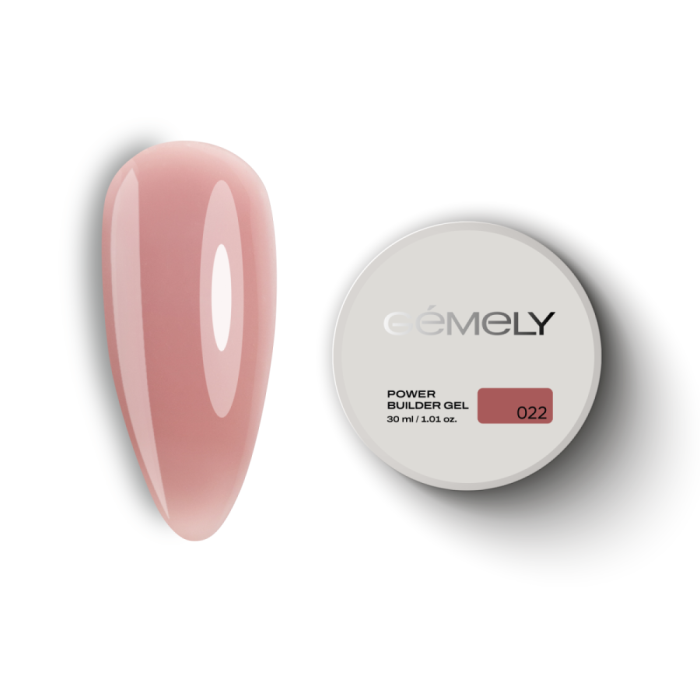 Гель для нарощування GEMELY Power Builder Gel №022, бежевий, 30 мл