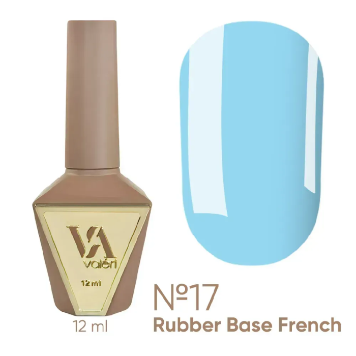 База камуфлирующая Valeri Rubber Base French New №017, голубая, 12 мл