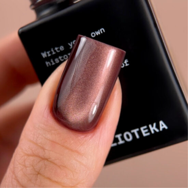 Гель-лак котяче око Biblioteka Cat Eye №07 Wine Flare, винний, 10 мл