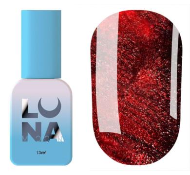 Гель-лак кошачий глаз LUNA Color Red Flash By Tina Karol, красный, 13 мл