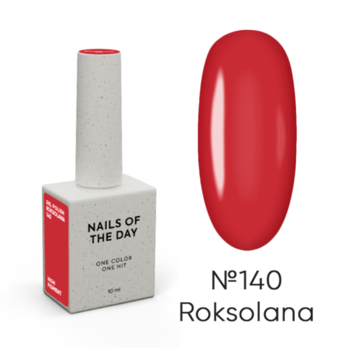 Гель-лак, один шар NAILSOFTHEDAY Let’s Special Winter №140 Roksolana, червоний, 10 мл