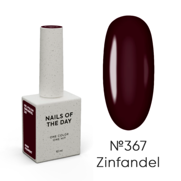 Гель-лак, один шар NAILSOFTHEDAY Let’s Special Winter №367 Zinfandel, темно-бордовий, 10 мл