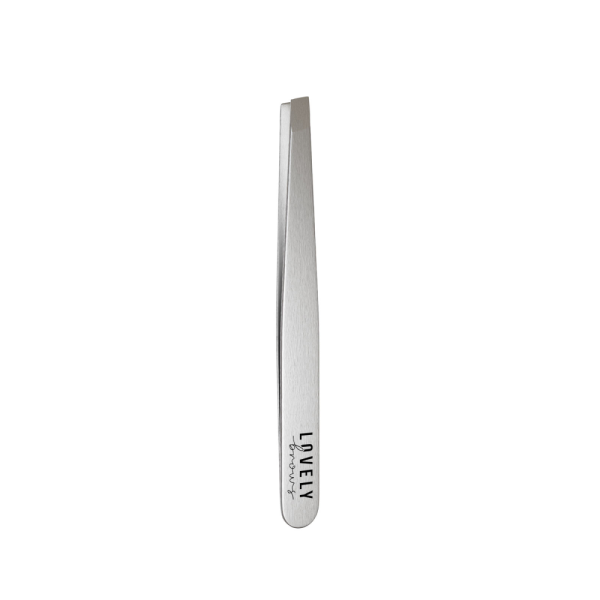 Пинцет для бровей Lovely Brows серебряный, классический