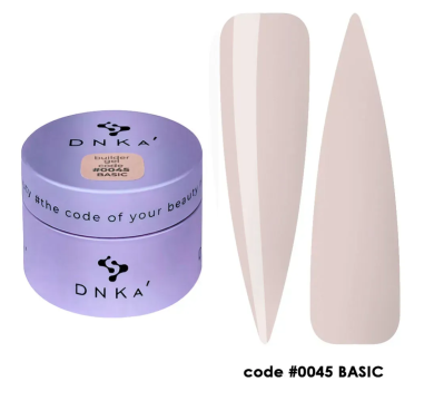 Гель для нарощування DNKa Builder Gel New Formula #0045 Basic, нюдовий, 30 мл