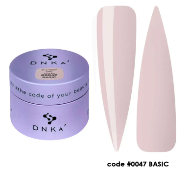 Гель для наращивания DNKa Builder Gel New Formula #0047 Basic, молочно-бежевый, 30 мл