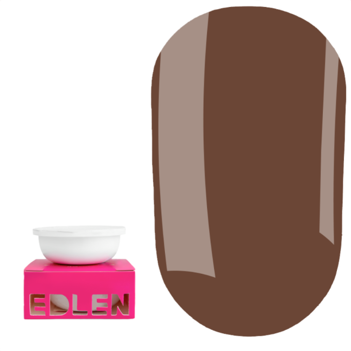 Змінний картридж Edlen Builder Gel Coffee in Lviv №74 - гель для нарощування, коричневий теплий,15 м