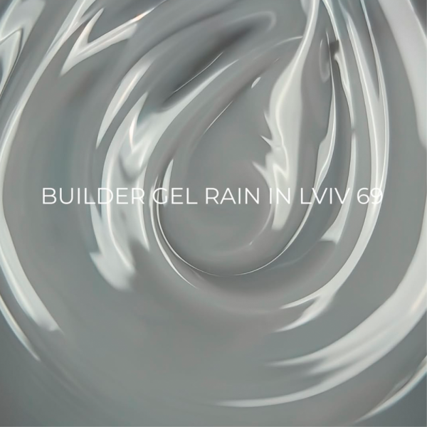 Сменный картридж Edlen Builder Gel Rain In Lviv №69 - гель для наращивания, молочно-серый, 30 мл