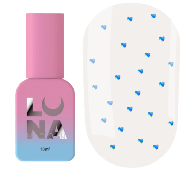 Топ із декоративними серцями LUNA Top Heartbeat №2, голографічні, 13 мл
