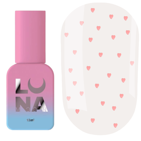 Топ з декоративними серцями LUNA Top Heartbeat №3, ніжно-рожеві, 13 мл