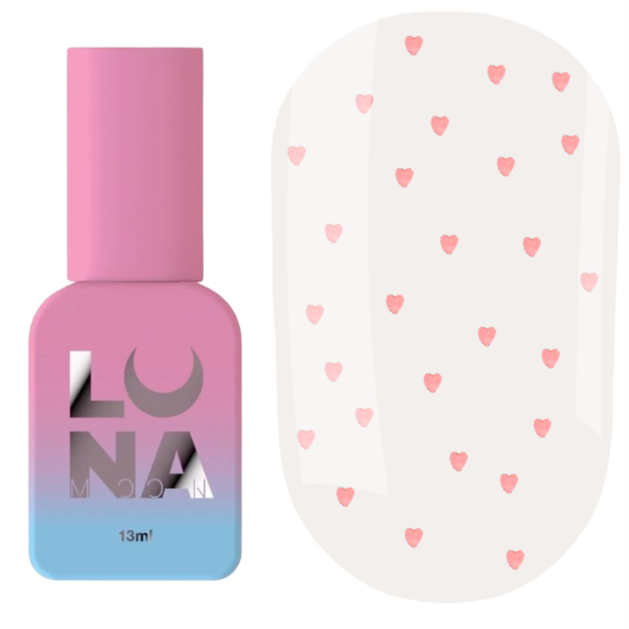 Топ з декоративними серцями LUNA Top Heartbeat №3, ніжно-рожеві, 13 мл