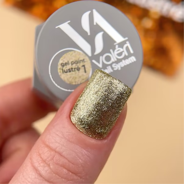 Гель-краска Valeri Gel Paint Lustre New №01, золотая, 5 мл