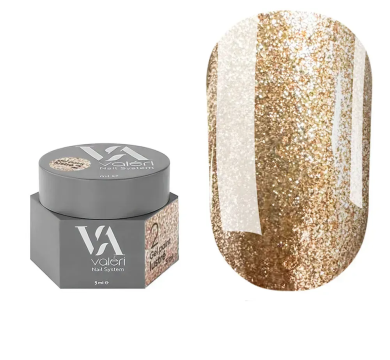 Гель-фарба Valeri Gel Paint Lustre New 02, бронза, 5 мл