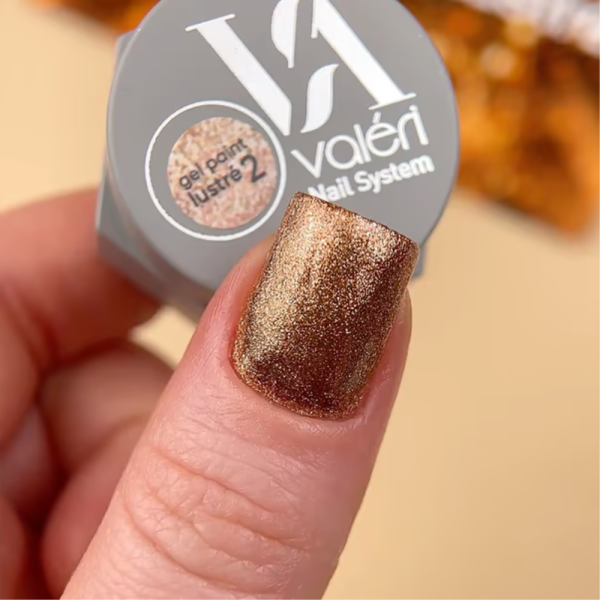 Гель-краска Valeri Gel Paint Lustre New №02, бронза, 5 мл
