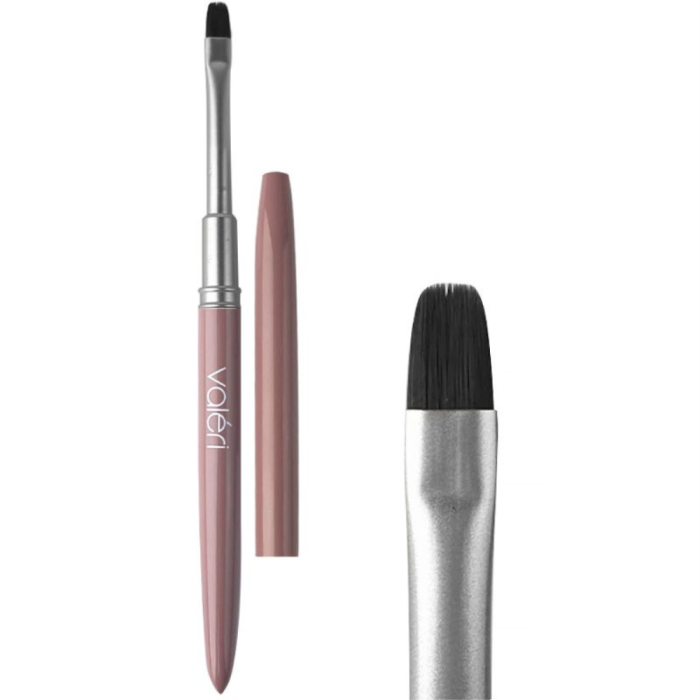 Кисть для геля Valeri Gel Brush New с колпачком, овальная, 8 мм
