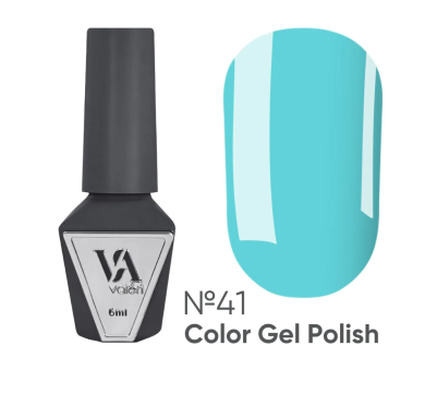 Гель-лак Valeri Color New №041, бірюзово-блакитний, 6 мл