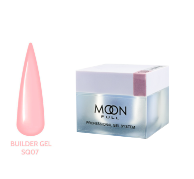 Гель для наращивания Moon Full Builder Gel №SQ07, розовый, 30 мл
