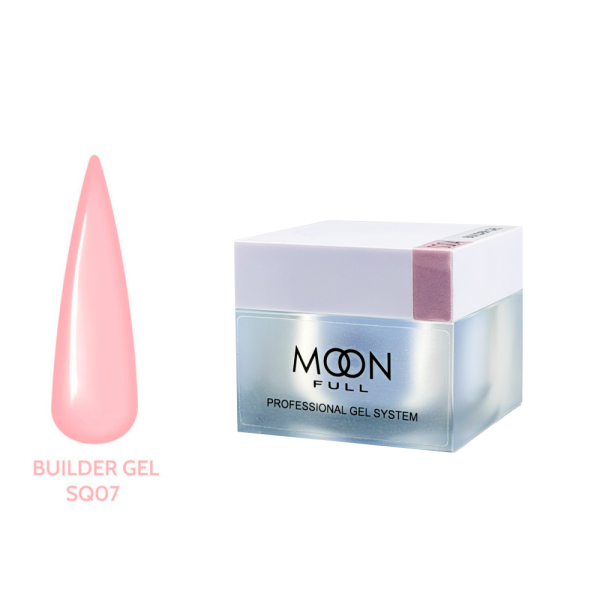 Гель для наращивания Moon Full Builder Gel №SQ07, розовый, 30 мл