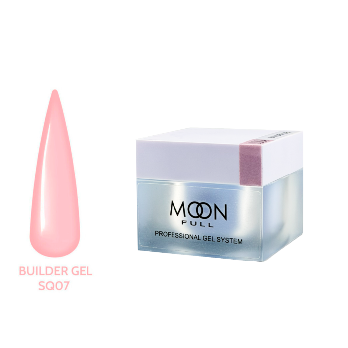 Гель для наращивания Moon Full Builder Gel №SQ07, розовый, 30 мл