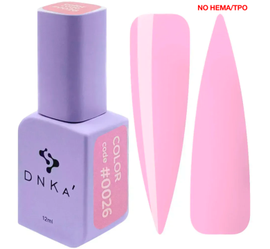 Гель-лак DNKa Gel Polish Color New Formula #0026, рожево-персиковий, 12 мл