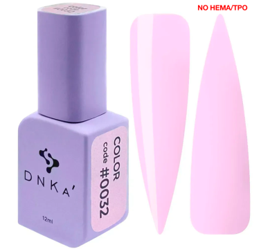 Гель-лак DNKa Gel Polish Color New Formula #0032, молочно-рожевий, 12 мл