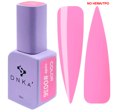 Гель-лак DNKa Gel Polish Color New Formula #0036, малиновий, 12 мл