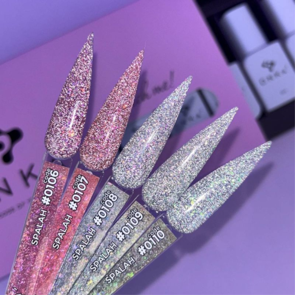 Гель-лак DNKa Gel Polish Spalah New Formula #0107 світловідбівний, персиковий, 12 мл