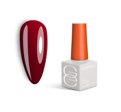 Гель-лак GEMELY Max Color №020, темний бордо, 6 мл