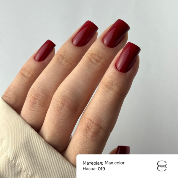 Гель-лак GEMELY Max Color №019, бордо, 6 мл