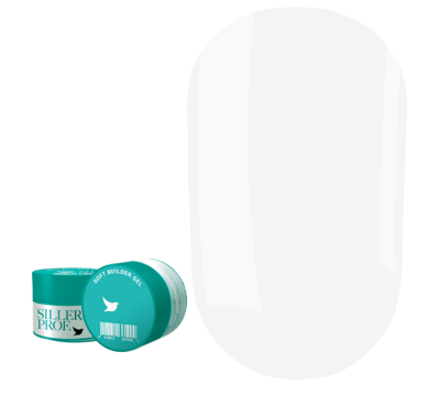 Гель для нарощування Siller Soft Builder Gel №01, молочний, 30 мл