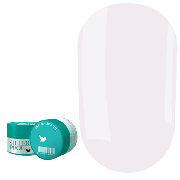 Гель для нарощування Siller Soft Builder Gel №02, молочно-рожевий, 30 мл