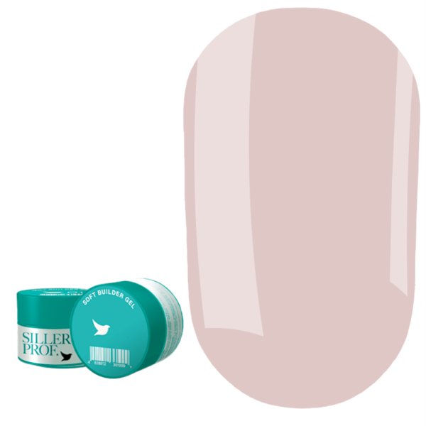 Гель для нарощування Siller Soft Builder Gel №04, рожевий натуральний, 30 мл