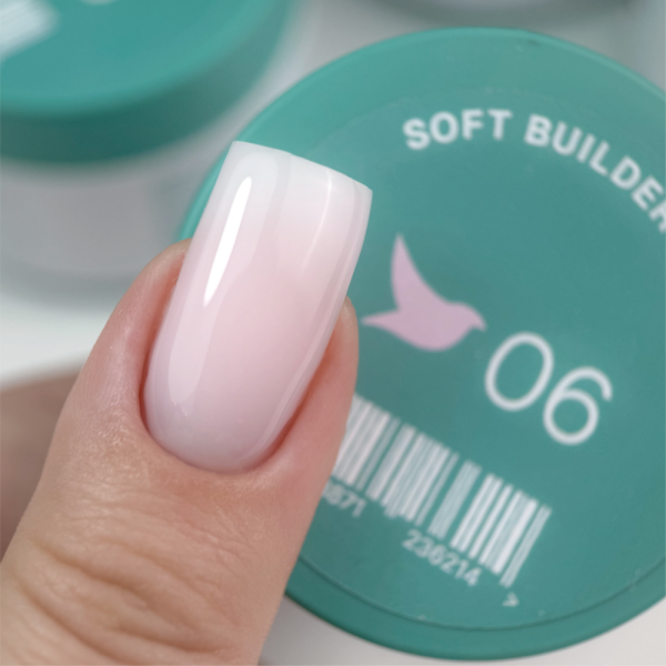 Гель для наращивания Siller Soft Builder Gel №06, зефирно-розовый, 30 мл
