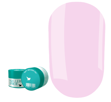 Гель для нарощування Siller Soft Builder Gel №08, яскраво-рожевий, 30 мл