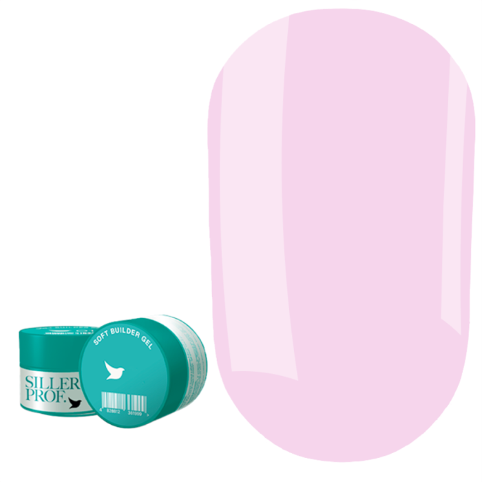 Гель для наращивания Siller Soft Builder Gel №08, ярко-розовый, 30 мл