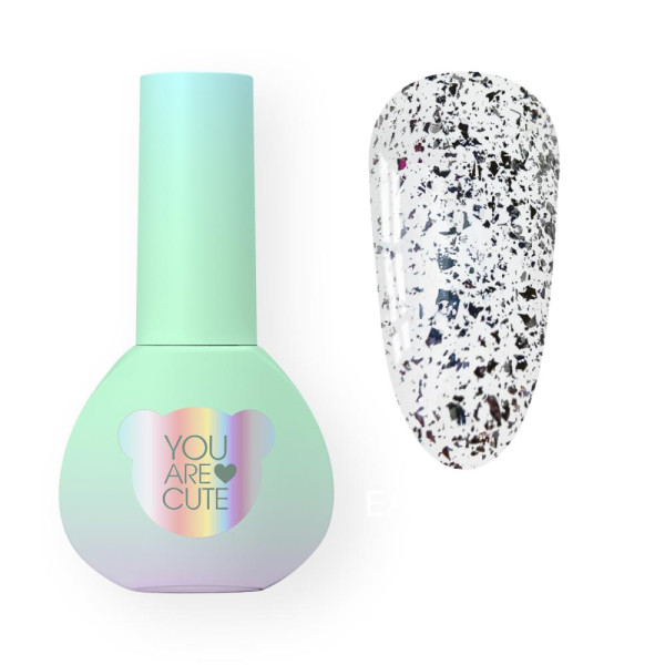 Топ із пластівцями You Are Cute Top Easy Peasy №01, срібло, 5 мл